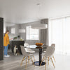 Unique pendant light fitting Sollux Lighting Chandelier SATURNO SLIM 50 white