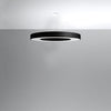 Pendant ceiling lights Sollux Lighting Chandelier SATURNO SLIM 90 black