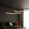Modern chandelier Sollux Lighting Chandelier TUULA L golden 3000K