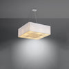 Elegant ceiling lamp for bedroom Sollux Lighting Chandelier URANO 60 white