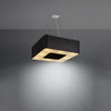 Modern chandelier light Sollux Lighting Chandelier URANO 60 black