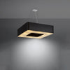 Bedroom chandelier Sollux Lighting Chandelier URANO 80 black