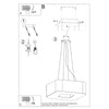 Contemporary chandeliers Sollux Lighting Chandelier URANO 80 black