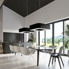Ceiling lamp for bedroom Sollux Lighting Chandelier URANO 80 black