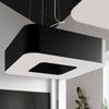 Modern chandelier light Sollux Lighting Chandelier URANO 80 black