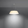 White pendant light Sollux Lighting Chandelier VEGA 60 white