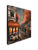 Modern wall art with Couple in Paris scene.
