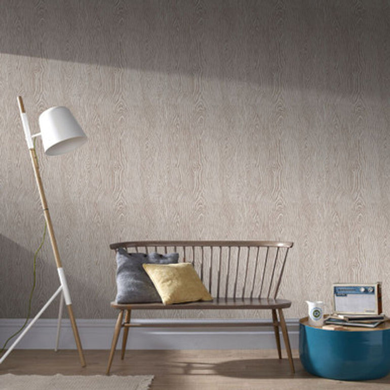 Graham & Brown Cypress Beige and Rose Gold Wallpaper