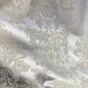 Damascus Beige Lined Curtains close view picture of the curtains texture and color hue