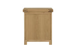 Oak bedside drawers on Delaney Bedside Table
