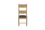Solid wood dining chairs with grey finish

