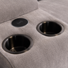 Stylish and comfortable Delilah Corner Sofa Recliner in soft fabric
