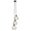 Deyon 3 Light Cluster Pendant Black & Copper picture on the white background