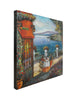 Captivating canvas showcasing the Dinner in Italy wall art piece.
