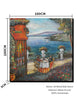 Beautiful paintings inspired by the Dinner in Italy wall art.
