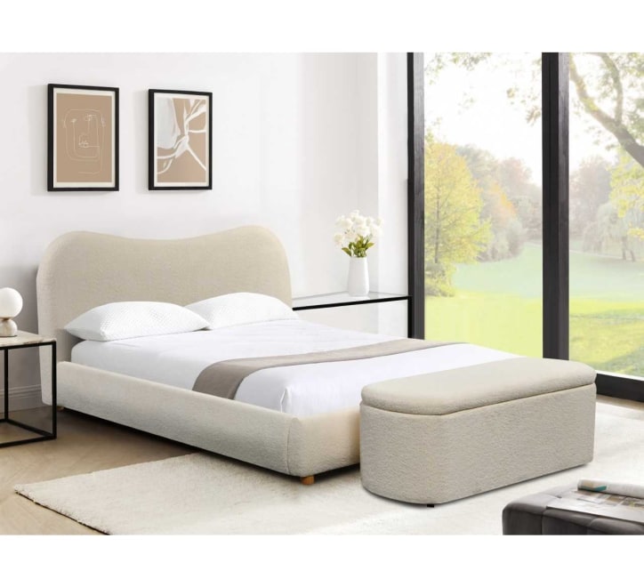 Donegal King Size Bed Cream 5ft