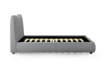 Stylish Donegal Double Bed Featuring a Grooved Headboard
