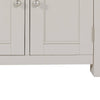 Small wooden sideboard cabinet with sleek design.