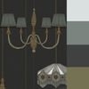 Graham & Brown Drawing Room Charcoal Wallpaper picture with paint colors that will perfectly fit to this wallpaper
