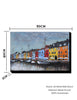 Dún Laoghaire 3D metal and wood wall art decor
