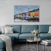 Canvas wall art of Dún Laoghaire-inspired homes
