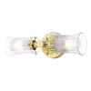 Brighten your space with the Elba Bathroom 2 Light Wall Light in Polished Gold