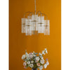 Modern chandelier light for kitchen island or dining room
