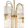 Natural brass pendant for bedroom ceiling lighting