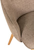 Latte fabric dining room chairs with a sleek modern design