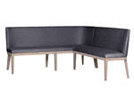 Versatile table bench and chairs Falun Corner Bench Dark Grey
