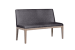 Dining bench Falun Short Bench Dark Grey for a stylish living space