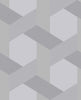 Graham & Brown Fractal Grey Wallpaper close view picture of the color and pattern