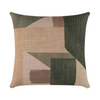 Scatterbox Cushion Geo Block Natural Green picture on the white background