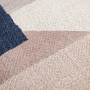 Scatterbox Cushion Geo Block Natural Midnight close view picture of the cushion pattern