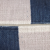 Scatterbox Cushion Geo Block Natural Midnight close view picture of the zipper