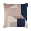 Scatterbox Cushion Geo Block Natural Midnight Front view picture on the white background