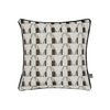 Handmade Scatterbox Cushion Hayden 43x43 cm Cream Charcoal with boucle fabric.
