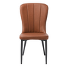 Luxurious vegan leather chair for dining room