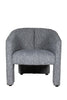 Elegant Humphrey Accent Chair Blue with solid wooden legs