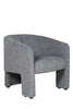 Blue Humphrey Accent Chair in textured chenille fabric