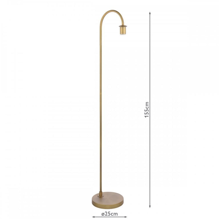 Idra Floor Lamp Aged Bronze Base Only