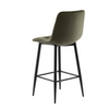 Stylish fabric counter stools with velvet upholstery
