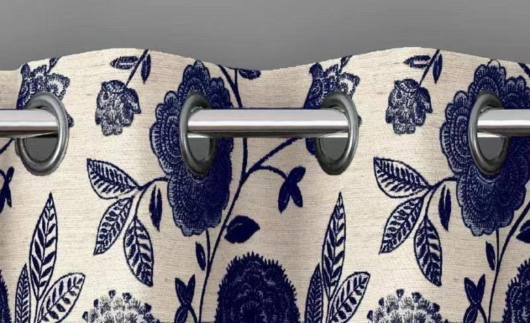 Jacobean Curtains Navy