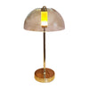 Gold USB rechargeable lamp with touch-sensitive controls