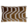 Elegant gold Scatterbox Cushion Kirby 40x60cm with geometric velvet design.