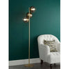 Contemporary lighting with satin gold finish and mirrored base