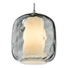 Majella Pendant Polished Chrome and Smoked Glass ceiling lamp for bedroom