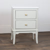 Monroe 2 Drawers Accent Table With Marble Top Stone front view picture