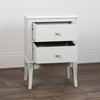 Monroe 2 Drawers Accent Table With Marble Top Stone picture with opened drawers