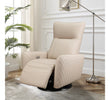 Electric recliner armchair with swivel base.
